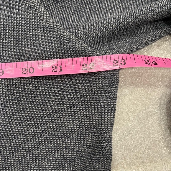 [XL/PTP:23”]Banana Republic Men's Blue Gray Knit 1/4 Zip-Up Cotton Sweatshirt - Picture 4 of 7